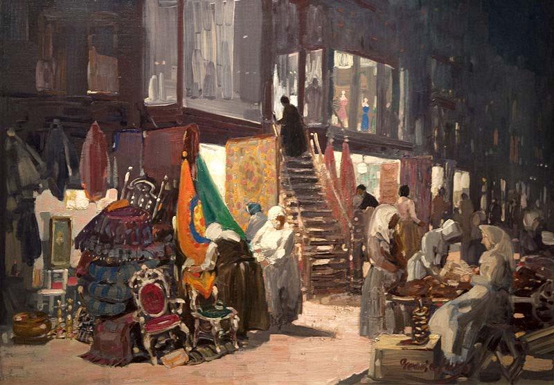 George Benjamin Luks Allen Street oil painting image